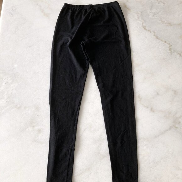 Roots black leggings / tights / pants, 25" - Picture 2 of 9
